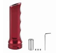 Universal Auto Car Aluminum Handbrake Cover Handle Protector Hand Brake Sleeve Replace Original Handbrake Grip for Most Manual Transmission Cars Aluminium Alloy Red Black Purple (Red)