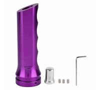 Universal Auto Car Aluminum Handbrake Cover Handle Protector Hand Brake Sleeve Replace Original Handbrake Grip for Most Manual Transmission Cars Aluminium Alloy Red Black Purple (Purple)