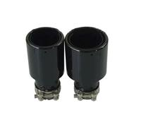 Universal Auto Exhaust Muffler Tip Stainless Steel Pipe Chrome Trim Modified Car Rear Tail Throat Liner Car Exhaust Tip(In 60mm Out 101mm)