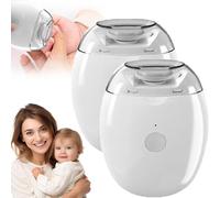 Universal Automatic Fingernail Grinder, Electric Nail Clipper with LED Light & 3 Speeds, Super Quiet Smart Nail Grinder, Auto Fingernail Cutter and Polishing Trimmer for Baby Senior Adults (2PCS)
