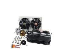 Universal Automotive 12V 24V A/C Air Conditioning Kit For Truck Minibus Van Tractor Digger RV Excavator AC Air Conditioner For Truck, Boat, Automotive, Camper, Travel Traile(12V single cool)
