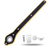 Universal Automotive 360° Swivel Labor-Saving Jack Ratchet Wrench, Scissor Jack Lift Speed Handle Tool Jack Lug Handle Tool Tire Wheel Jack Wrench for Travel/Truck/SUV (1-B-PCS)