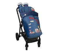 Universal Baby Footmuff with Fleece Feet Cover, Removable with Zips, Machine Washable (Train)