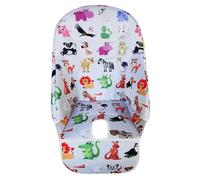 Universal Baby High Chair Replacement Cushion Cover Breathable Soft PU Dining Seat Pad for Kids Multiple Patterns (B, 45x50x5cm)