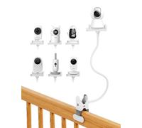 Universal Baby Monitor Mount - Flexible Camera Holder Stand with Phone Clip, No-Drill Crib Attachment for HelloBaby, VTech, Momcozy, Babystar & More
