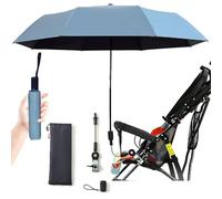Universal Baby Parasol, Baby Stroller Sun Shade Sun Protection Sun Shade for Strollers,Waterproof Umbrella for Trolley Bike, Bicycle Umbrella with Holder Clip Clamp (Sky Blue)