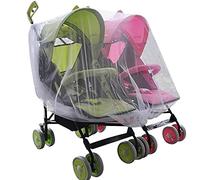 Universal Baby Pram Mosquito Net Fly Bug Insect Protection Cover Mesh Shield for Twin Stroller Outdoor Breathable Protective Netting for Pushchair Car Buggy Carrycot Stroller Basket Travel Cot