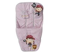 Universal Baby Sila Cover + Harness Cover, Hypoallergenic, Breathable, Hypoallergenic and Hypersoft, 3D Back Fabric, Top Gummed Flap (Girl Pirate)