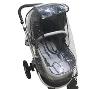 Universal Baby Stroller Raincover Clear Baby Buggy Rain Cover for Pushchair Pram with Zipper Baby Travel Weather Shield for Protection Against Rain Snow Wind Fit Most Strollers