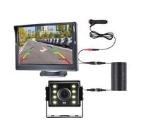 Universal Backup Car Rear View Camera With 5 Inch Monitor For Truck HD Screen LED Night Vision Waterproof Paking Bus Security Reversing Camera(500H-CL-MBUS-10M)