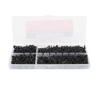 Universal Badminton String Protector, Nylon Grommet Set for Racket Frame Eyelets, Replacement Accessories for Badminton Tennis Squash Racquets with 2 Sizes