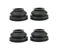 Universal Ball Joint Dust Boots, Tie Rod End Dust Boots, Rubber Dust Cover and Ball Joint Boots Track Rod End Auto Replacement Kit Black-4 PCS