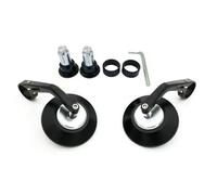 Universal Bar End Mirrors Motorcycle Handlebar Rearview Blue Lense Anti Glare 7/8" Handle Round For Most ATV UTV Silver Motorcycle Mirrors