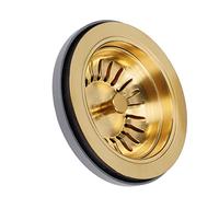 Universal Basket Drain Satin Gold for Sinks