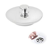 Universal Bath Plug Replacement,40mm-45mm Sink Bathtub Stopper Push Up Pop Plugs Sinks Rubber Seal Assembly Replacements Shower Overflow Cover Stoppers Spares Accessory,for Kitchen Bathroom Tub Drain