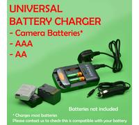 Universal Battery Charger 2-Power - Camera batteries Sony, Nikon, Canon, AAA, AA