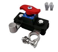 Universal Battery Disconnect & Leak Protector, Car Battery Cut Off Switch, 12v-24v, Suitable for Various Vehicles and Equipment Such as Cars, Trucks, Boats, and RVs (Silver)