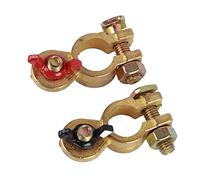 Universal Battery Terminal Clamps 2pcs | Pure Copper Top Post Connectors for Car/Truck/SUV | Robust & Easy Installation