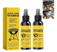 Universal BBQ Cleaner for Greasy Grill,Greasy Grill Cleaner,Oven Grill Barbecue Cleaner,Fast-Acting Heavy-Duty Grill Degreaser Spray,All Purpose Heavy Oil Cleaning Agent for BBQ Grills (2PCS)