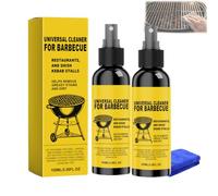 Universal Bbq Cleaner For Greasy Grills, Heavy-Duty Bbq Grill Cleaner, 100 Ml Degreaser Spray For Stainless Steel, Stoves, Ovens, And Cookware (2pcs, 100ml/bottle)