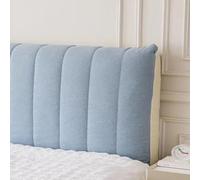 Universal Bed Headboard Cover Soft Cotton Upholstery for Queen/Single Size Dusty Blue Color 220cm x 60cm Stylish & Protective Headboard Shield