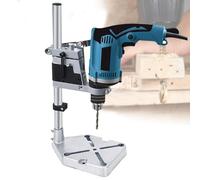 Universal Bench Drill Press Stand, DIY Tool Stand for Electric Driller Pillar Hand Press Drill Stand Portable Drill Press Holder with Clamp Base for Assisting Drilling