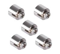 Universal Bicycle Speedometer Spoke Magnet - Strong Magnetic Bike Computer Odometer Sensor, Durable Stainless Steel Cycling Replacement Part for Mountain and Road Bikes Silver 5pcs