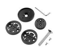 Universal Bicycle Stem Top Cap Mount Adapter for Bryton, CATEYE Computers - Aluminum Alloy + Plastic, 3 Adapters & Screws Included, Black/Red/Blue/Silver/Gold