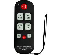 Universal Big Button TV Remote for Seniors, Elderly - Simple Remote - Easy to Use and Set Up with Learning Functions for TV & TV Box Controller, Dementia Friendly Gifts