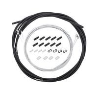 Universal Bike Brake Cable Housing Kit With 1 Bike Brake Housing,2 PCS Front and Rear Bike Brake Cables and End Caps Accessories for MTB Mountain Road Bike,Black