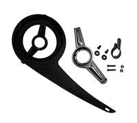 Universal Bike Chain Guard Protector 32T 34T 36T 38T Easy to Install Bike Chain Protector Bike Chain Guard Cover for Bike Road (Black Whole Set)