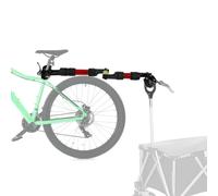 Universal Bike Trailer Hitch Connector - Heavy Duty Aluminum Alloy Bicycle Coupler with 360° Swivel Joint & Shock Absorber, Quick-Release Clamps for Folding Wagons, Pet Carts & Garden Trailers