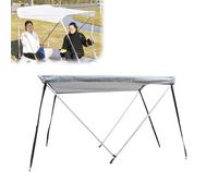 Universal Bimini Top Sun Shade Canopy with Mounting Accessories, Water Resistant Cover for Boats, Enhances Outdoor Comfort