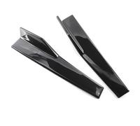Universal Black 450mm Side Skirts Exterior Side Bottom Line Extensions Splitter Lip Side Skirt Extension Wing kit