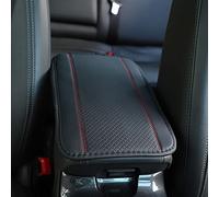 Universal Black Car Armrest Pad Car Armrest Seat Box Cover Protector, Center Console Pad for Most Vehicle, SUV, Truck, Car- Waterproof (1pcs Red Line)