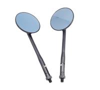 Universal Black Motorcycle Rearview Mirror Round Cafe Racer Side Mirrors For Yamaha SXR700 SXR900