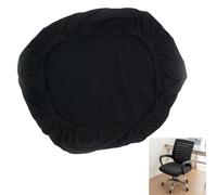 Universal Black Office Chair Cover Stretch Breathable Chair Seat Cushion Protector Covers Anti-Slip Removable Washable Elastic Slipcover for Rotating, Armrests, Swivel, Computer, Gaming Chair