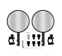 Universal Black Round Mirror Replacement M8 M10 Handlebar End Mirror Convex Handle Bars Rearview Mirror For Ya&maha ABS Rearviews Sides Mirrors