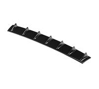 Universal Black Shark Fin Rear Bumper Diffuser for Cars - 4Pcs Chassis Spoiler Wing Lip (L)