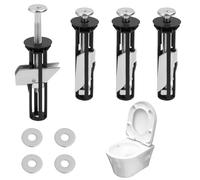 Universal Blind Hole Screws with Gaskets for Top Lid Hinges, Rust-Proof Bathroom Bolts Universal Blind Hole Screws with Gaskets for Top Lid Hinges, Rust-Proof Bathroom Bolts (Easy Install Kit)