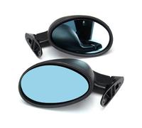 Universal Blue Len Rearview Mirror California Style Retro Door Side Wing Kit Vintage Flat Accessory Wing Door Mirror