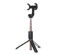 Universal Bluetooth Shutter Selfie Stick: 360 Rotating, Extendable Tripod/Monopod with Remote, Fits 3.6-6 inch Phones, Black