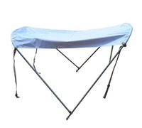 Universal Boat Canopy, Bimini Top, Water Resistant Boat Sun Shade with Sturdy 1in Aluminum Frame for Dinghy, Pontoon, Yacht Boating