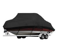 Universal Boat Cover for Fish & Ski Boats, Waterproof & UV Resistant for Optimal Protection, Easy Fit Design for Various Models