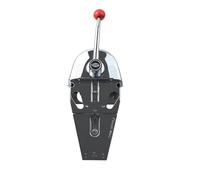Universal Boat Dual Lever Throttle Control, Premium Marine Throttle Control Set, Marine Top Mount Twin Lever Engine Control Zinc Alloy Dual Handle Shift