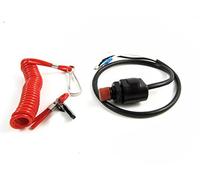 Universal Boat Outboard Engine Motor Kill Stop Switch & Safety Tether Lanyard