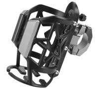 Universal Bolt-on Bent Dual Exhaust Tip Slant Cut Muffler Black Titanium Exhaust Tip(63mm)