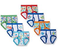 Universal Boys' 100% Cotton Briefs Multipack with T-rex, Raptor & Triceratops Prints in Sizes 2/3t, 4t, 4, 6 and 8 Underwear, 7-Pack, 4 Years (Pack of 7)