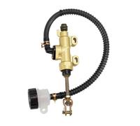 Universal Brake Pump For Motorcycle Hydraulic Foot Master Cylinder Compatible With Various Models(Gold)