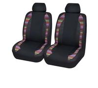 Universal Breathable Mesh And Colorful Linen Stitched Polyester Fabric Car Seat Covers Set Cushion Protector Universal Seat Covers(AD9132-2F)